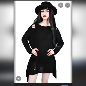 Killstar Karma Gothic Black Sweater